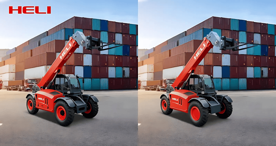 Xe nâng cần vươn (Telescopic handler) Heli